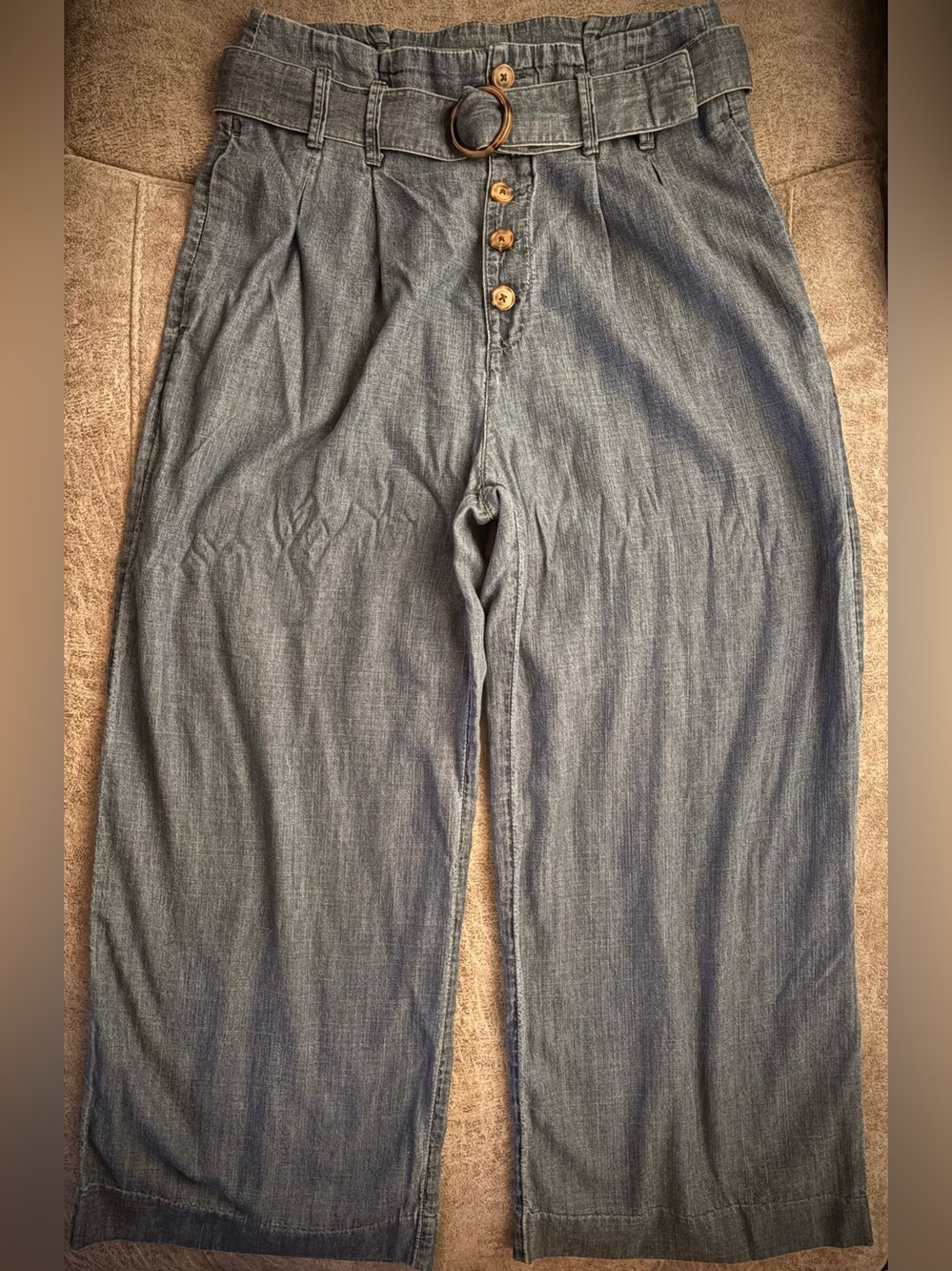 A&F High Waisted Wide-Leg Pants with Belt